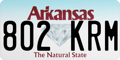 AR license plate 802KRM