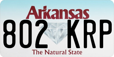 AR license plate 802KRP
