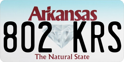 AR license plate 802KRS