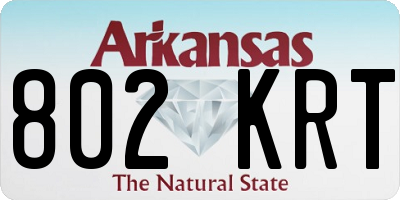 AR license plate 802KRT