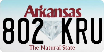 AR license plate 802KRU