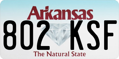 AR license plate 802KSF