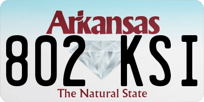 AR license plate 802KSI