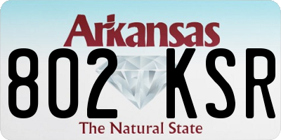 AR license plate 802KSR