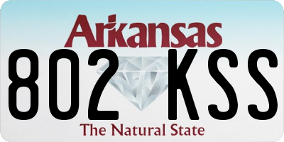 AR license plate 802KSS