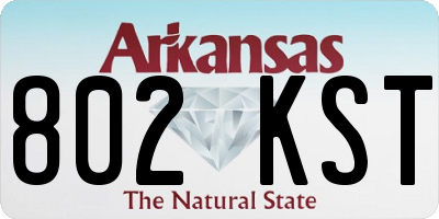 AR license plate 802KST