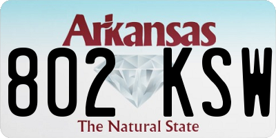 AR license plate 802KSW