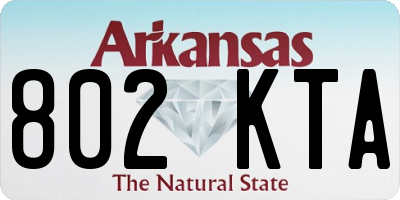 AR license plate 802KTA