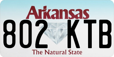 AR license plate 802KTB