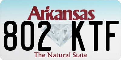 AR license plate 802KTF