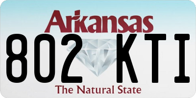AR license plate 802KTI