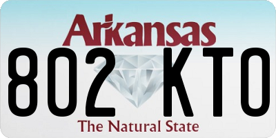 AR license plate 802KTO