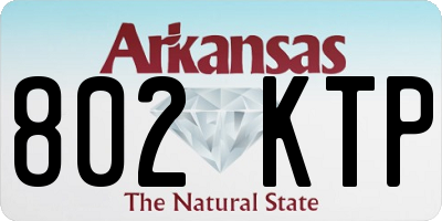 AR license plate 802KTP