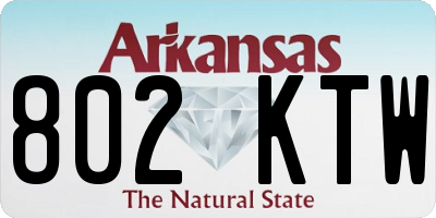 AR license plate 802KTW