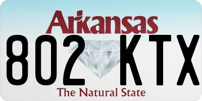 AR license plate 802KTX