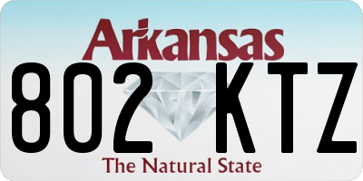 AR license plate 802KTZ