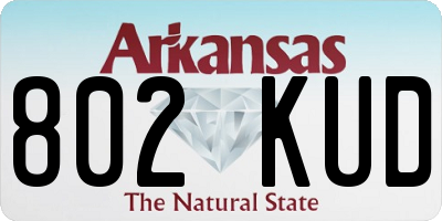 AR license plate 802KUD