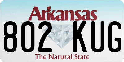 AR license plate 802KUG