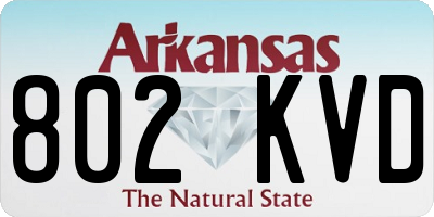 AR license plate 802KVD