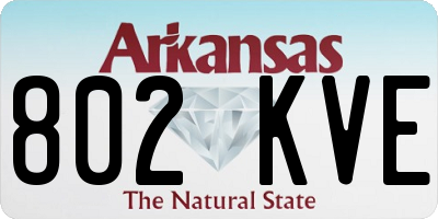 AR license plate 802KVE