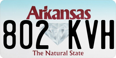 AR license plate 802KVH
