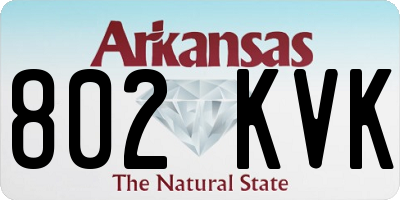AR license plate 802KVK