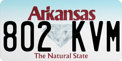 AR license plate 802KVM