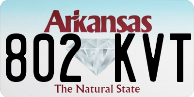 AR license plate 802KVT
