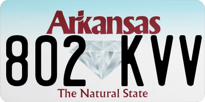 AR license plate 802KVV