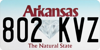 AR license plate 802KVZ