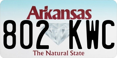 AR license plate 802KWC