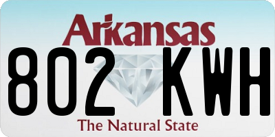 AR license plate 802KWH