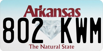 AR license plate 802KWM
