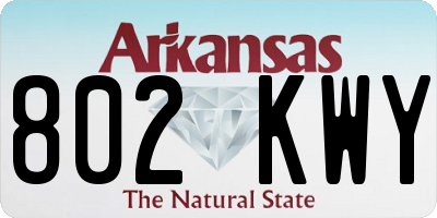 AR license plate 802KWY