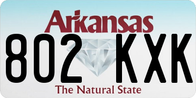 AR license plate 802KXK