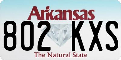 AR license plate 802KXS