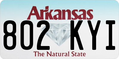 AR license plate 802KYI