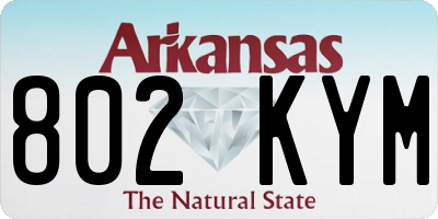 AR license plate 802KYM