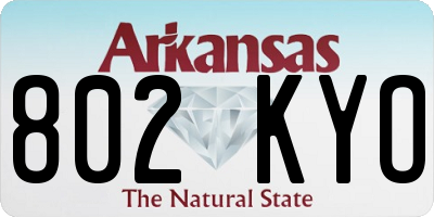 AR license plate 802KYO