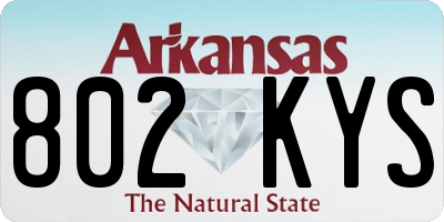 AR license plate 802KYS