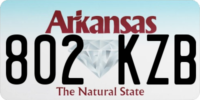 AR license plate 802KZB