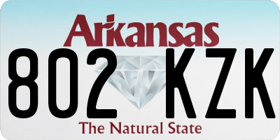 AR license plate 802KZK
