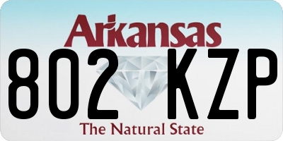 AR license plate 802KZP