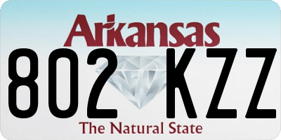 AR license plate 802KZZ