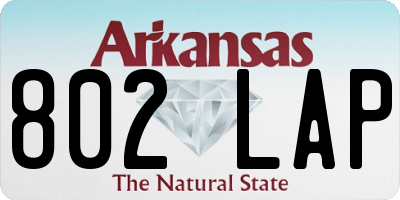 AR license plate 802LAP
