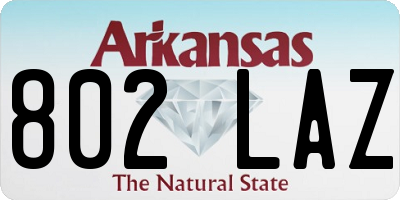 AR license plate 802LAZ