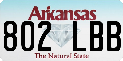 AR license plate 802LBB