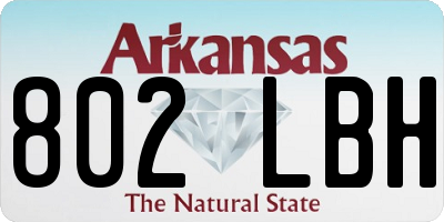 AR license plate 802LBH