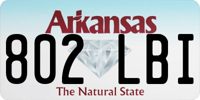 AR license plate 802LBI