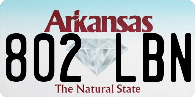 AR license plate 802LBN
